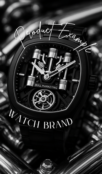 פרסומת לדוגמא של שעון יוקרה